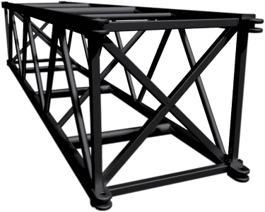 Thomas Black Spigoted Super Truss - 10'x20.5"x20.5"